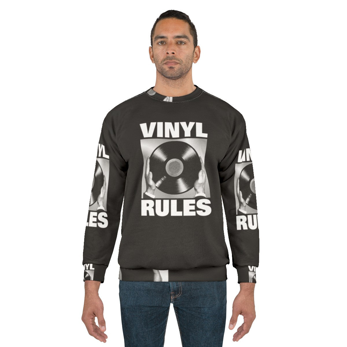 Vintage Vinyl Rules Sweatshirt - men