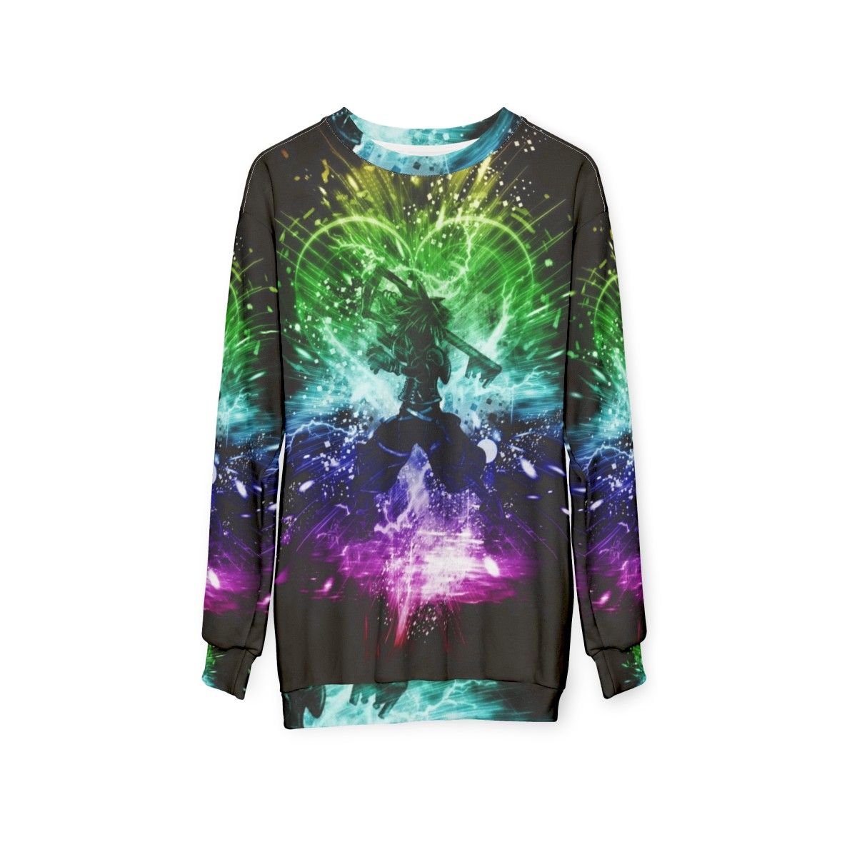 Kingdom Hearts Sweatshirt with Vibrant Pop Art Design - hanging