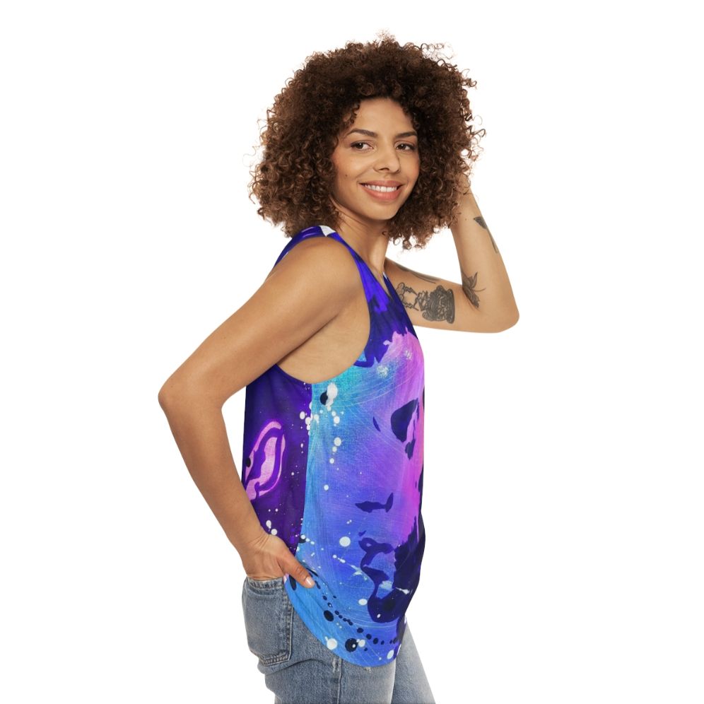 Unisex basic tank top for comfortable and casual wear - women side