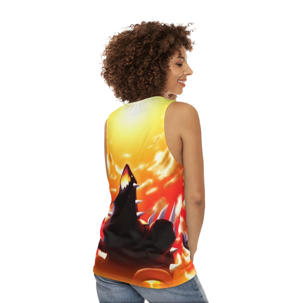 Groudon Pokemon Fan Art Unisex Tank Top - women back