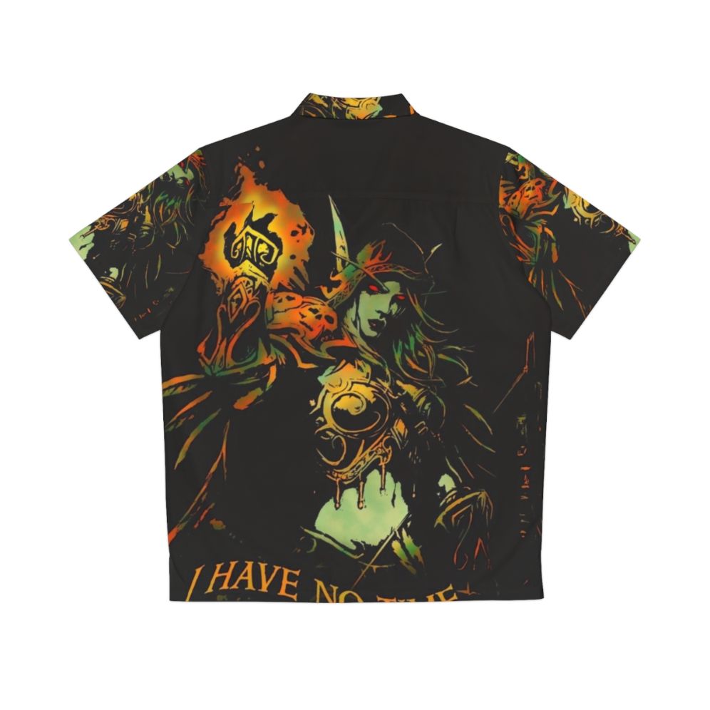 Dark Lady Sylvanas Windrunner Warcraft Hawaiian Shirt - Back