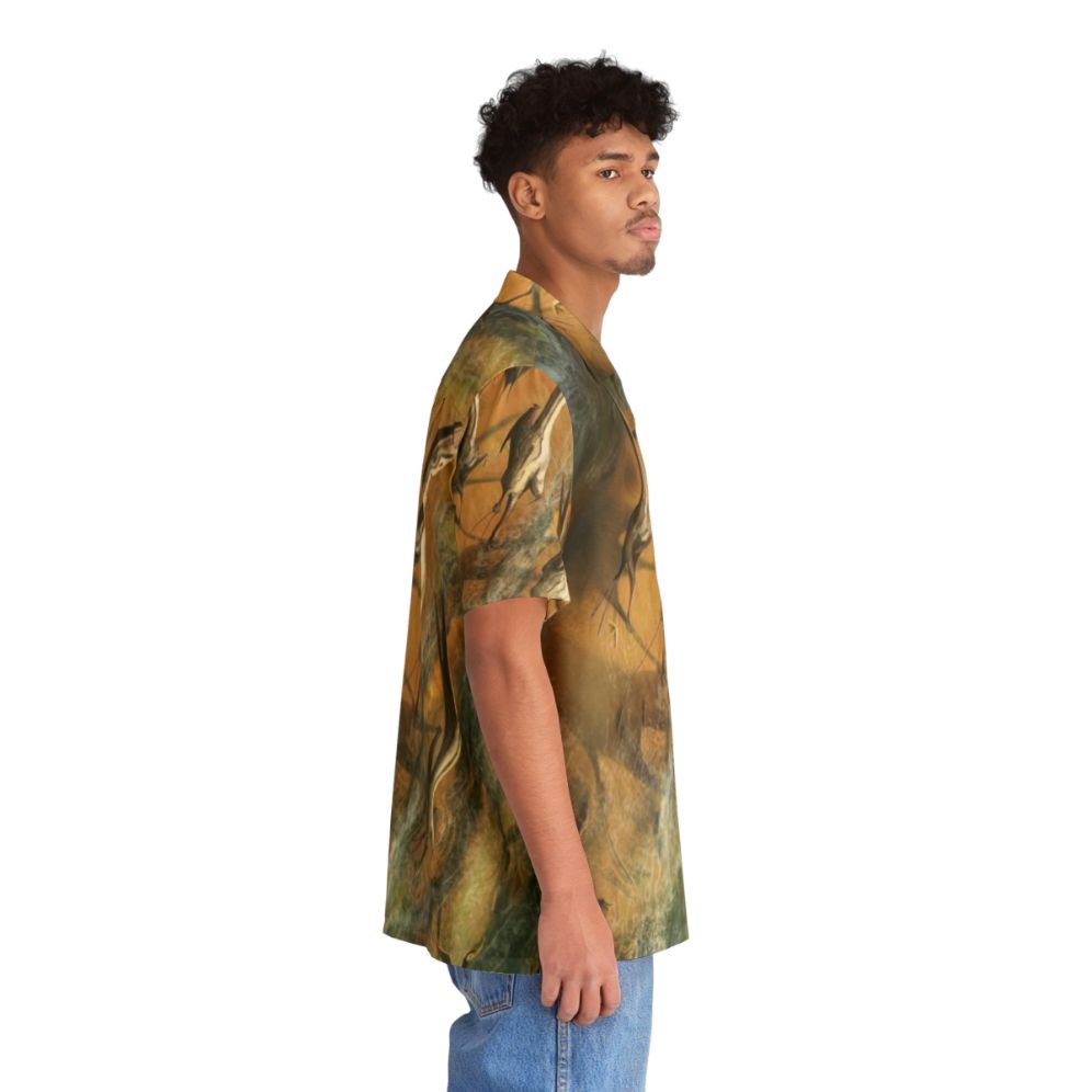 Wandering azhdarchid pterosaurs hawaiian shirt - People Pight