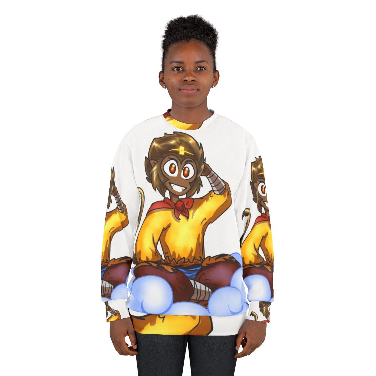 Monkey King Sweatshirt featuring the legendary Sun Wukong - women