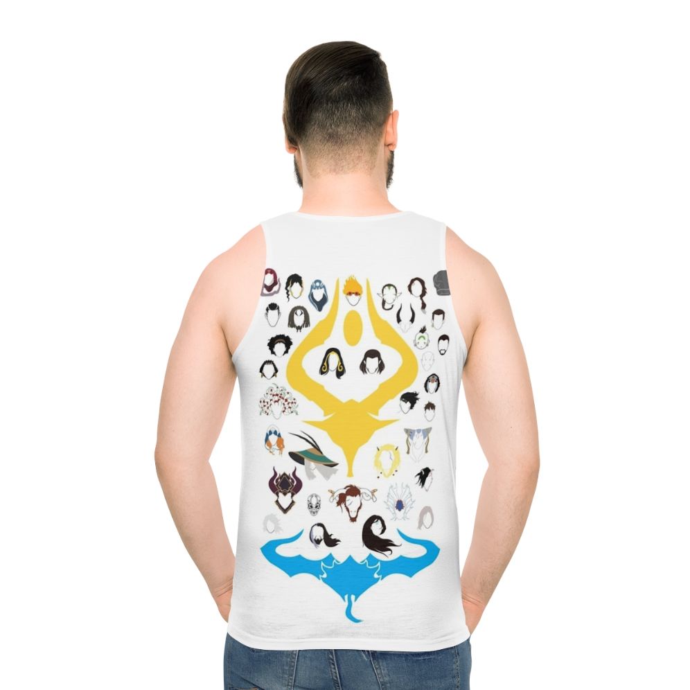 War of the Spark Planeswalker Unisex Tank Top - men back