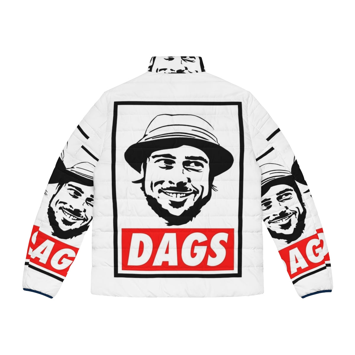 Micky Dags-inspired puffer jacket for men - Back