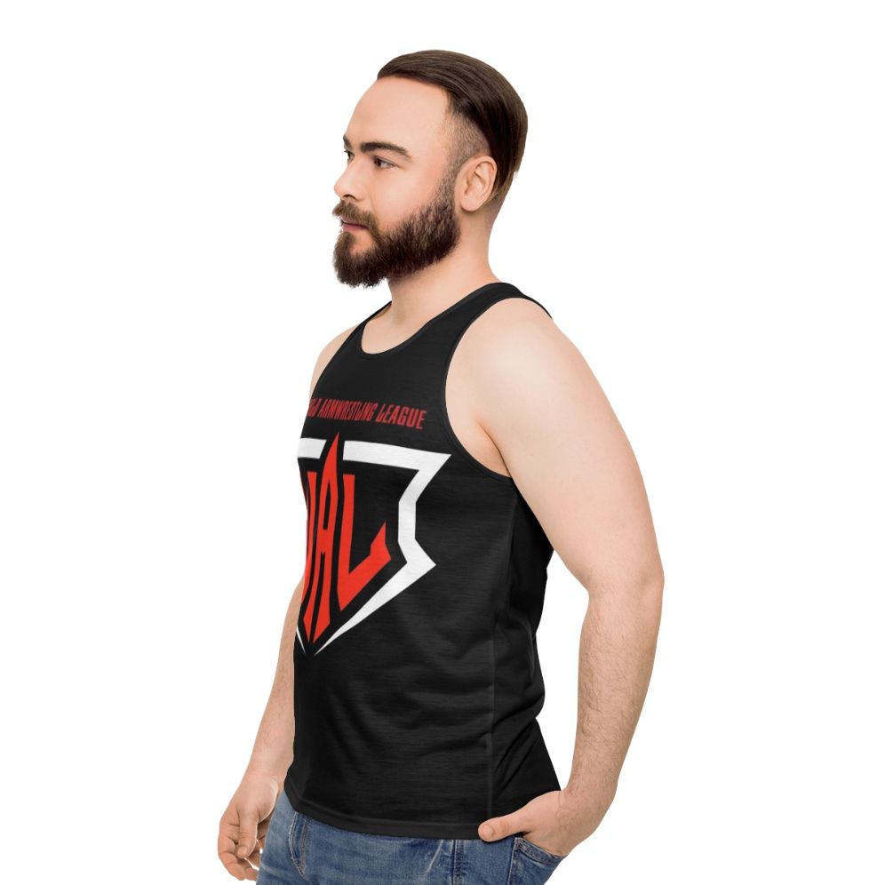 Unisex arm wrestling tank top - men side