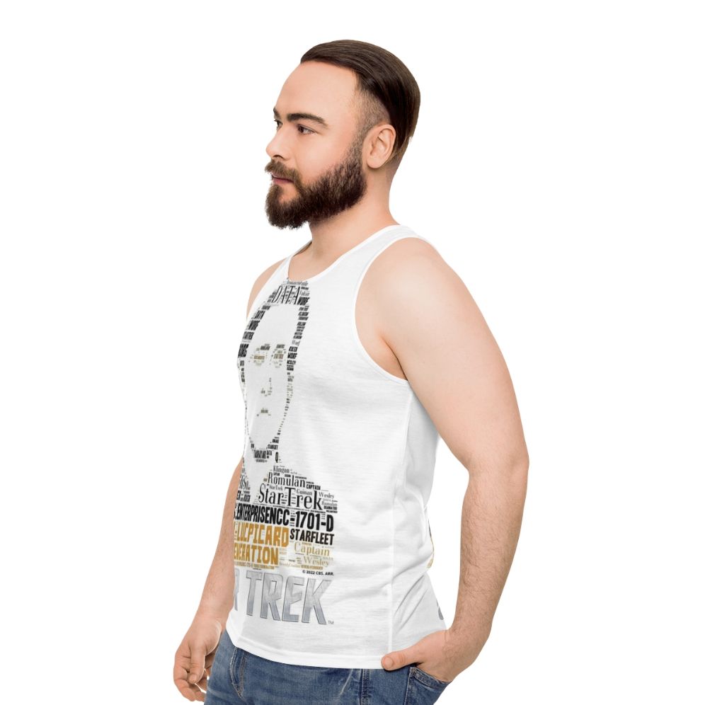 Data Star Trek: The Next Generation Unisex Tank Top - men side