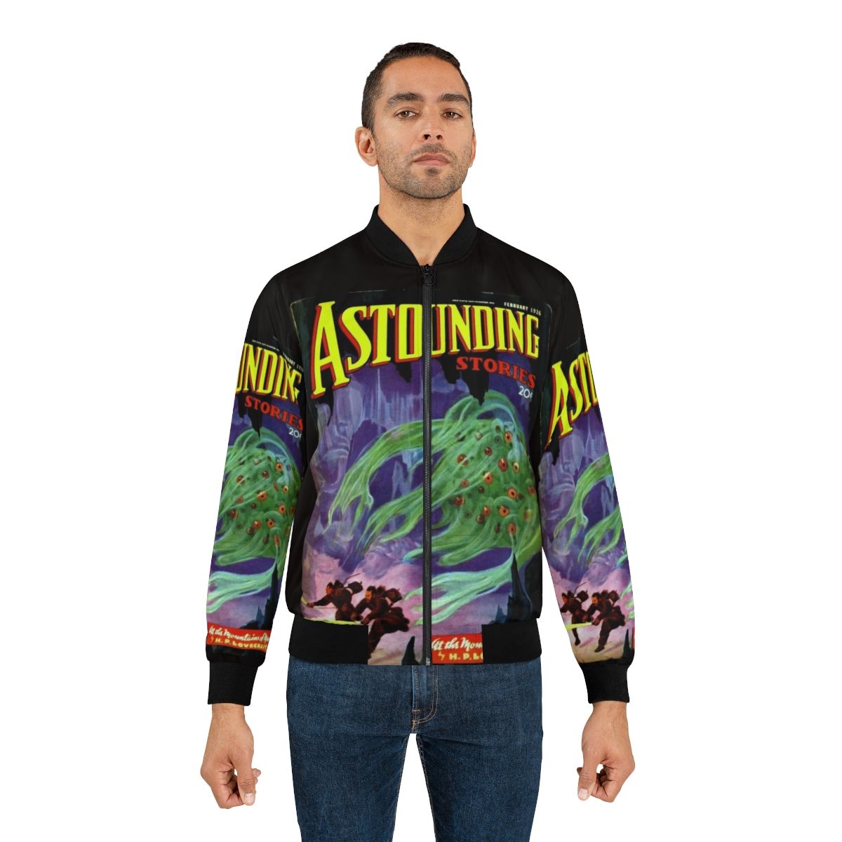 H.P. Lovecraft inspired "At the Mountains of Madness" cosmic horror bomber jacket - Lifestyle